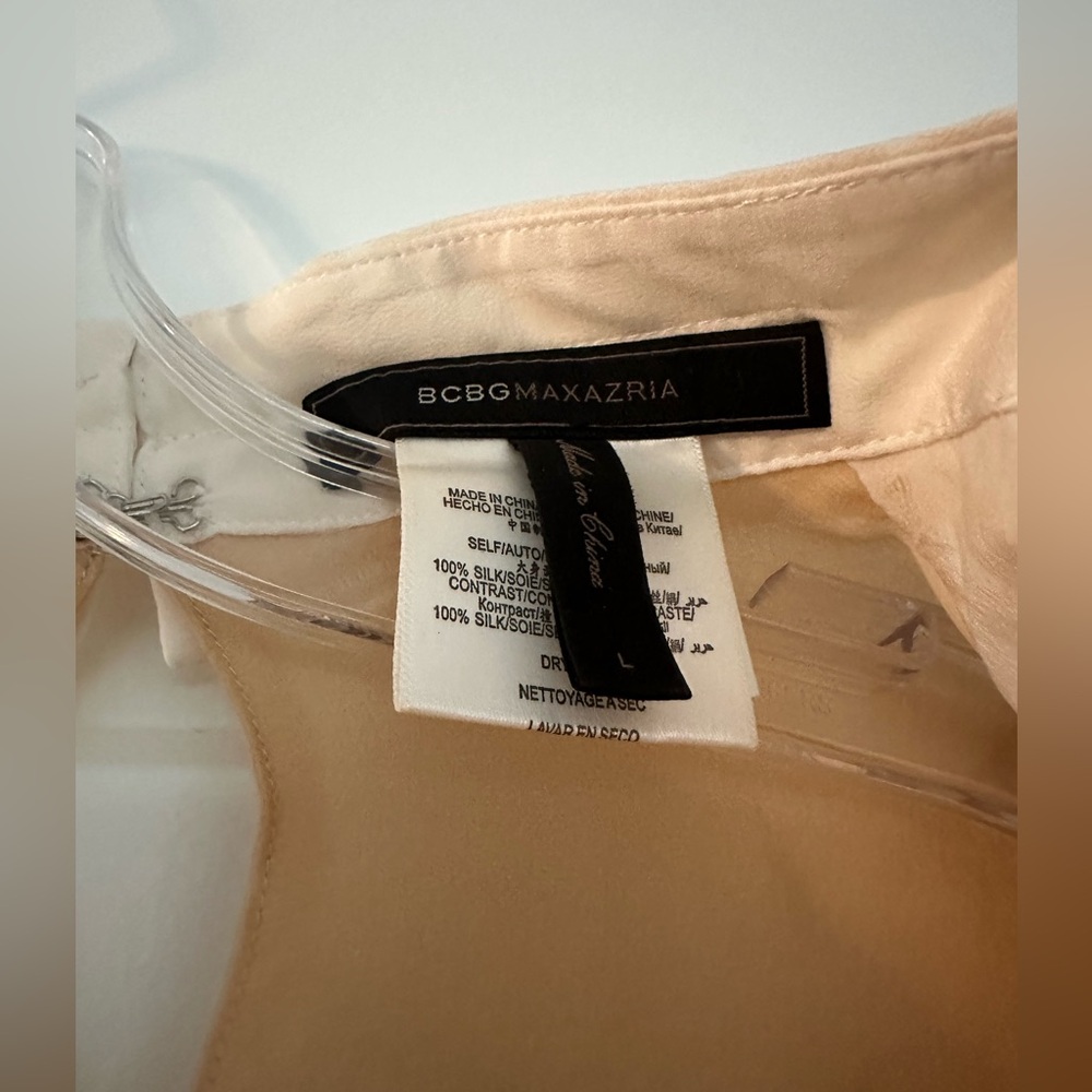 Bcbg Sheer Button Down Blouse - image 4